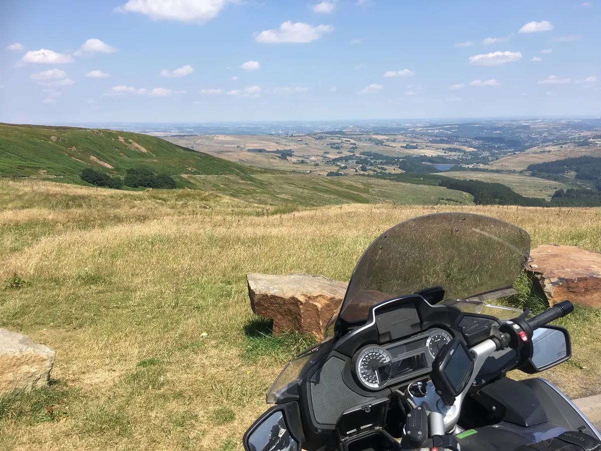 Moorland view from the saddle