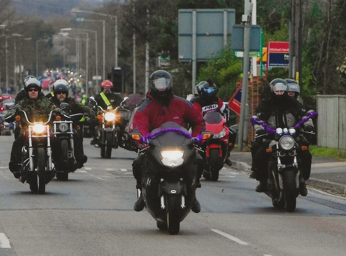 Motorcyclists on the Toy Run